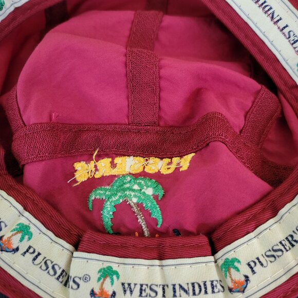 Vintage Pussers West Indies Hat Cap Long Bill BVI Colony Adjustable Fishing T4 - Picture 7 of 9